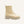 Bogota cream vegan boots for women in side view with chunky sole, sustainable fashion footwear