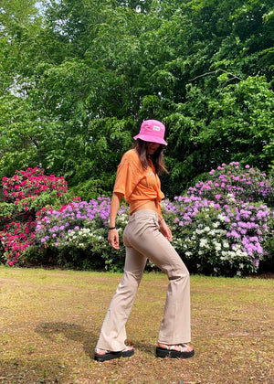 Charo white vegan lace-up ribbon travel platform sandals on-foot lifestyle garden walk with ankle ties